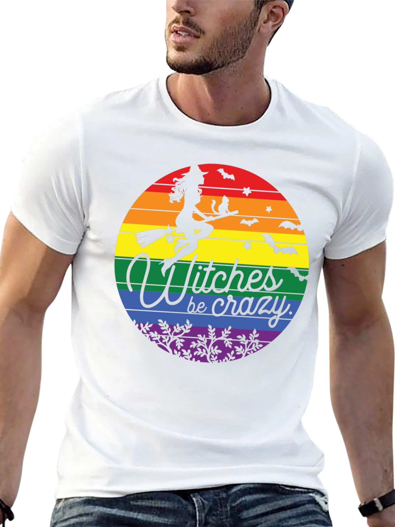 Witches Be Crazy LGBT Pride Halloween T-Shirt