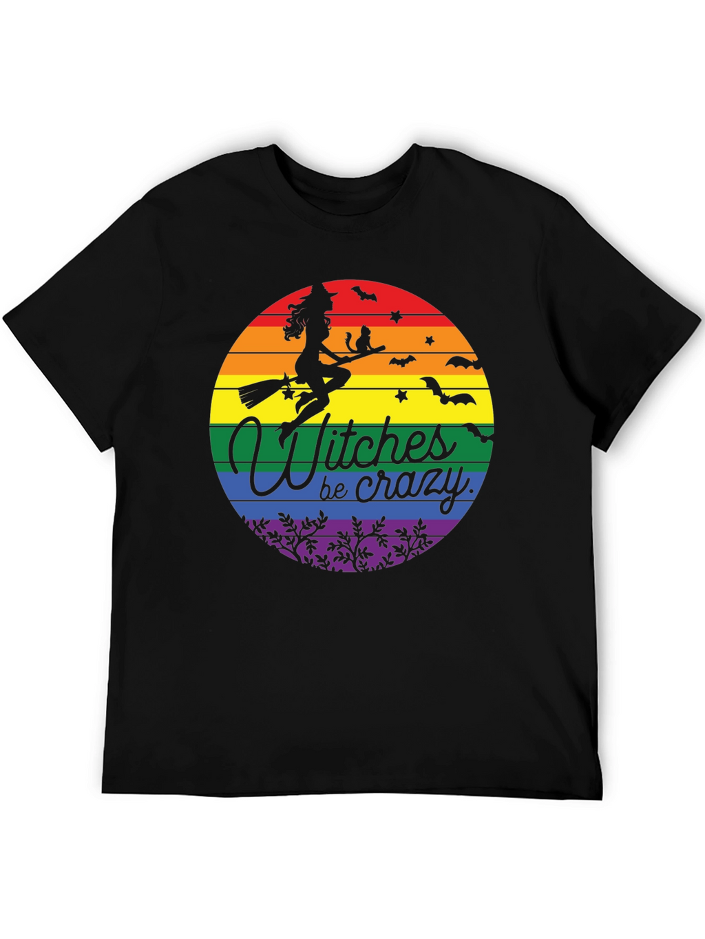 Witches Be Crazy LGBT Pride Halloween T-Shirt