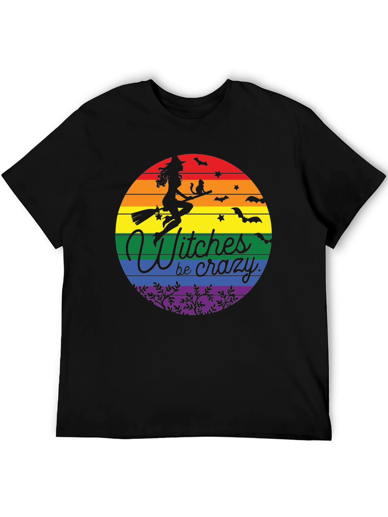 Witches Be Crazy LGBT Pride Halloween T-Shirt