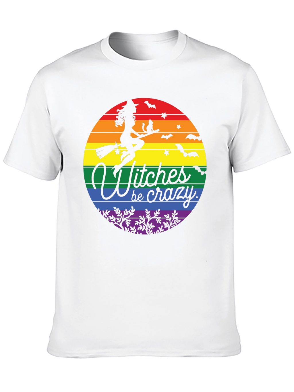 Witches Be Crazy LGBT Pride Halloween T-Shirt