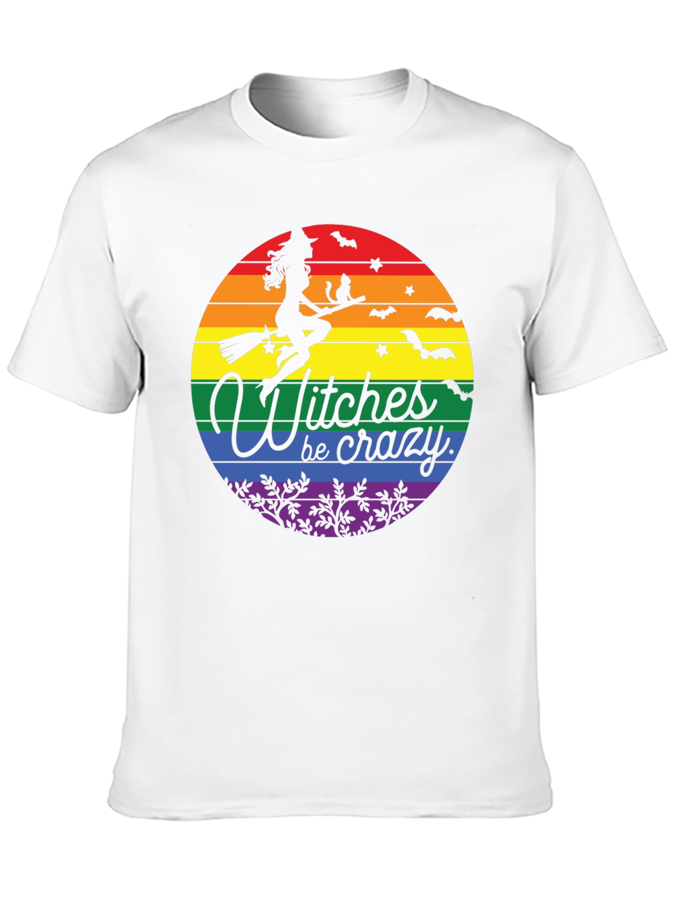Witches Be Crazy LGBT Pride Halloween T-Shirt