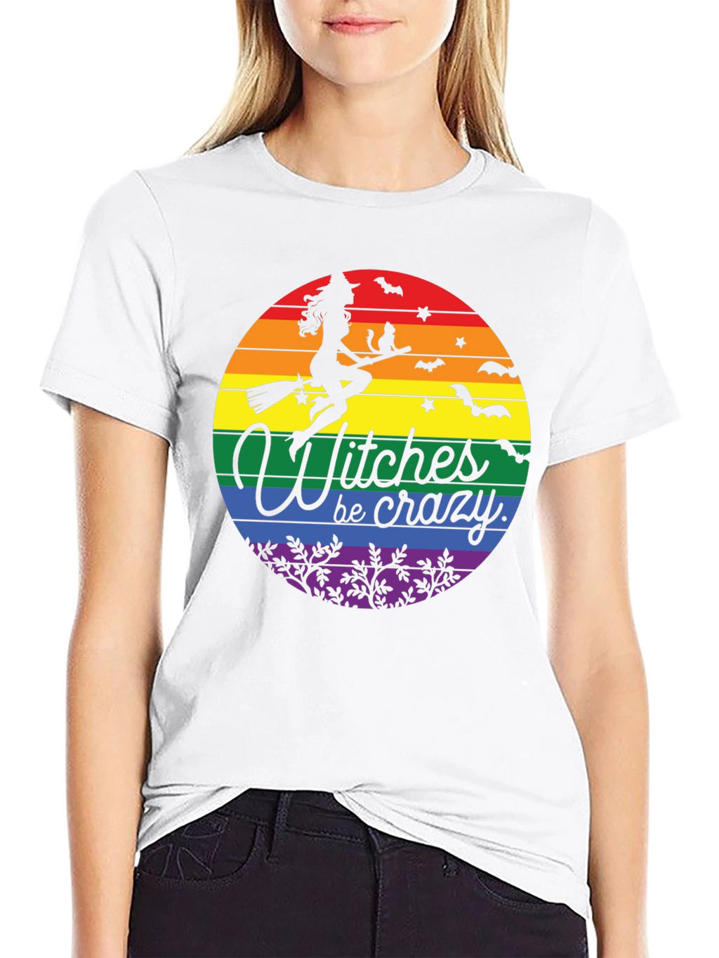 Witches Be Crazy LGBT Pride Halloween T-Shirt