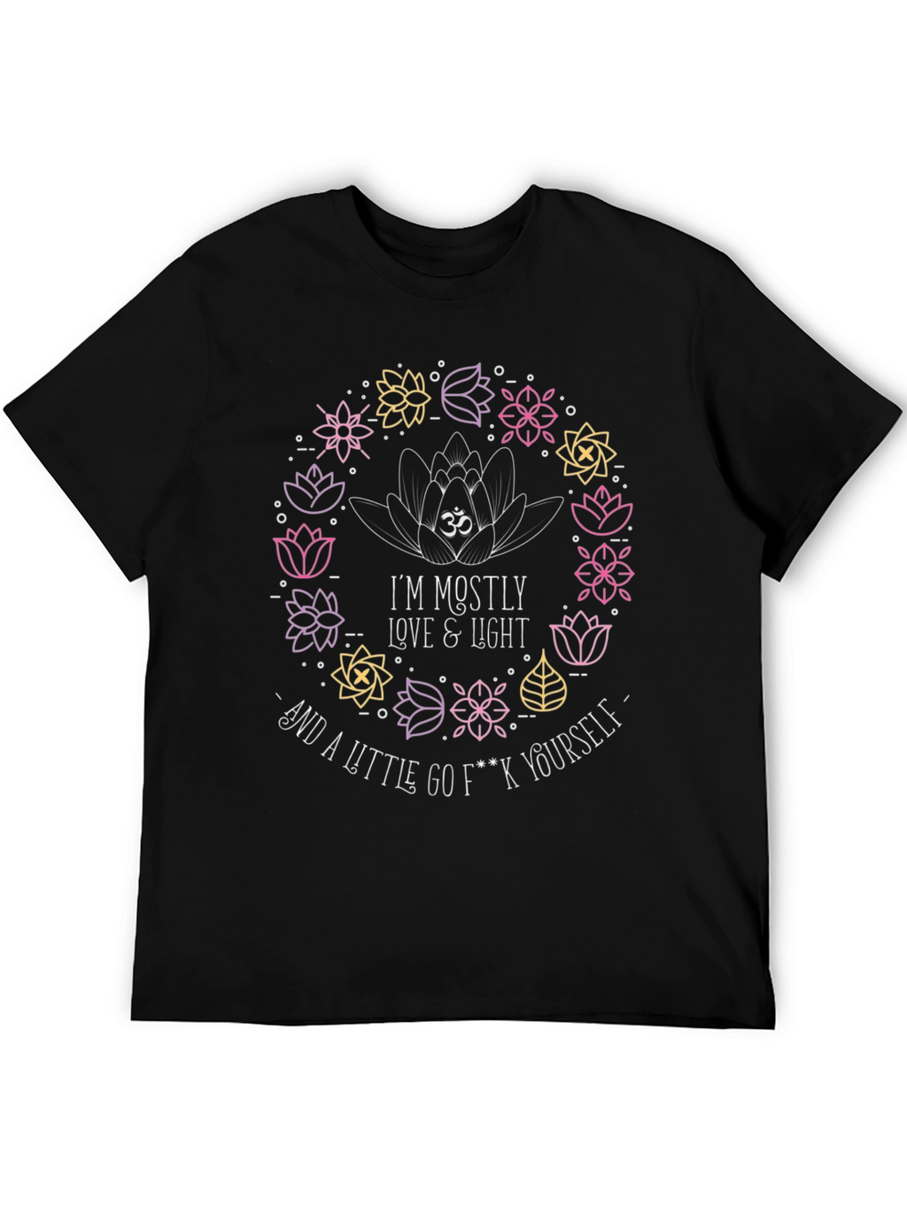 Love & Light Graphic Tee - Funny Yoga Shirt