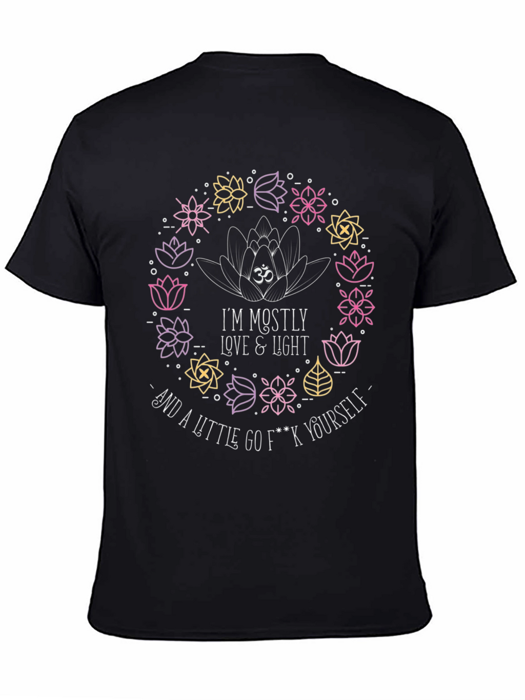 Love & Light Graphic Tee - Funny Yoga Shirt