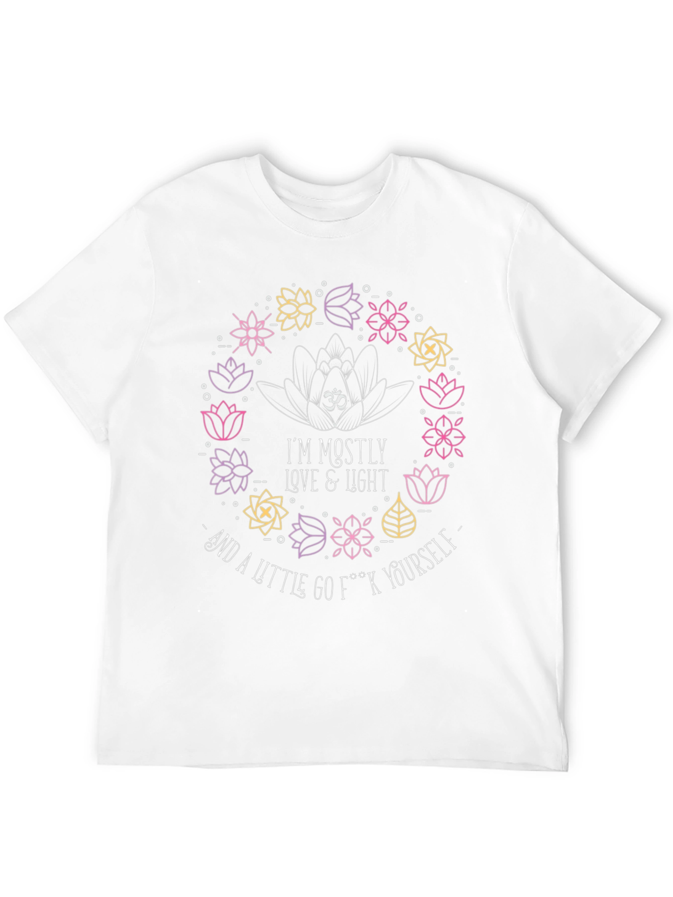 Love & Light Graphic Tee - Funny Yoga Shirt