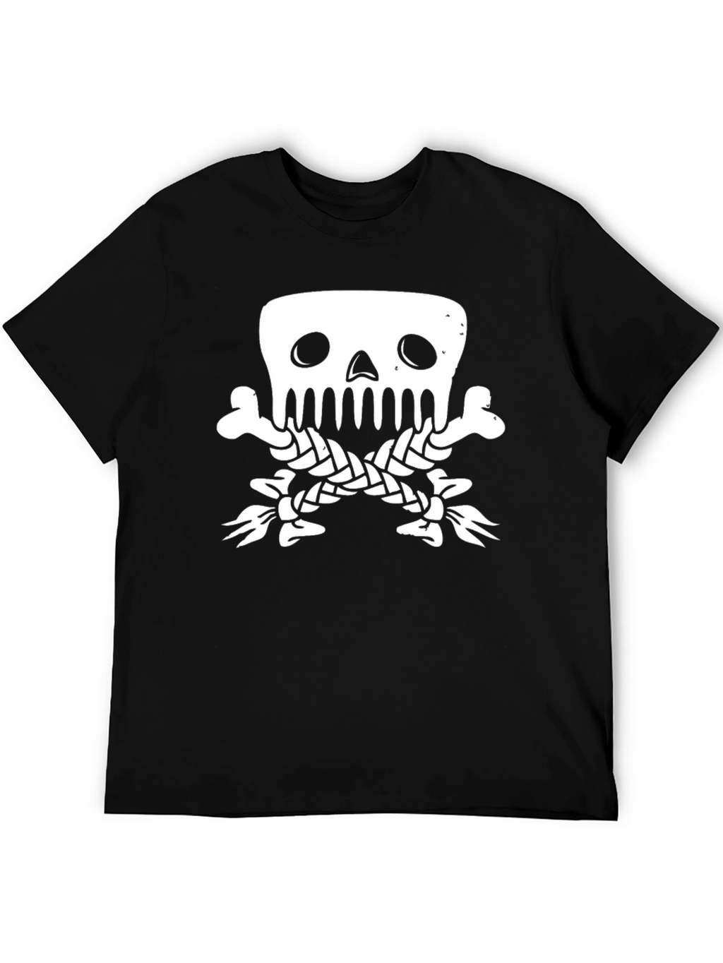Skull & Crossbones Graphic Tee - Classic Black T-Shirt