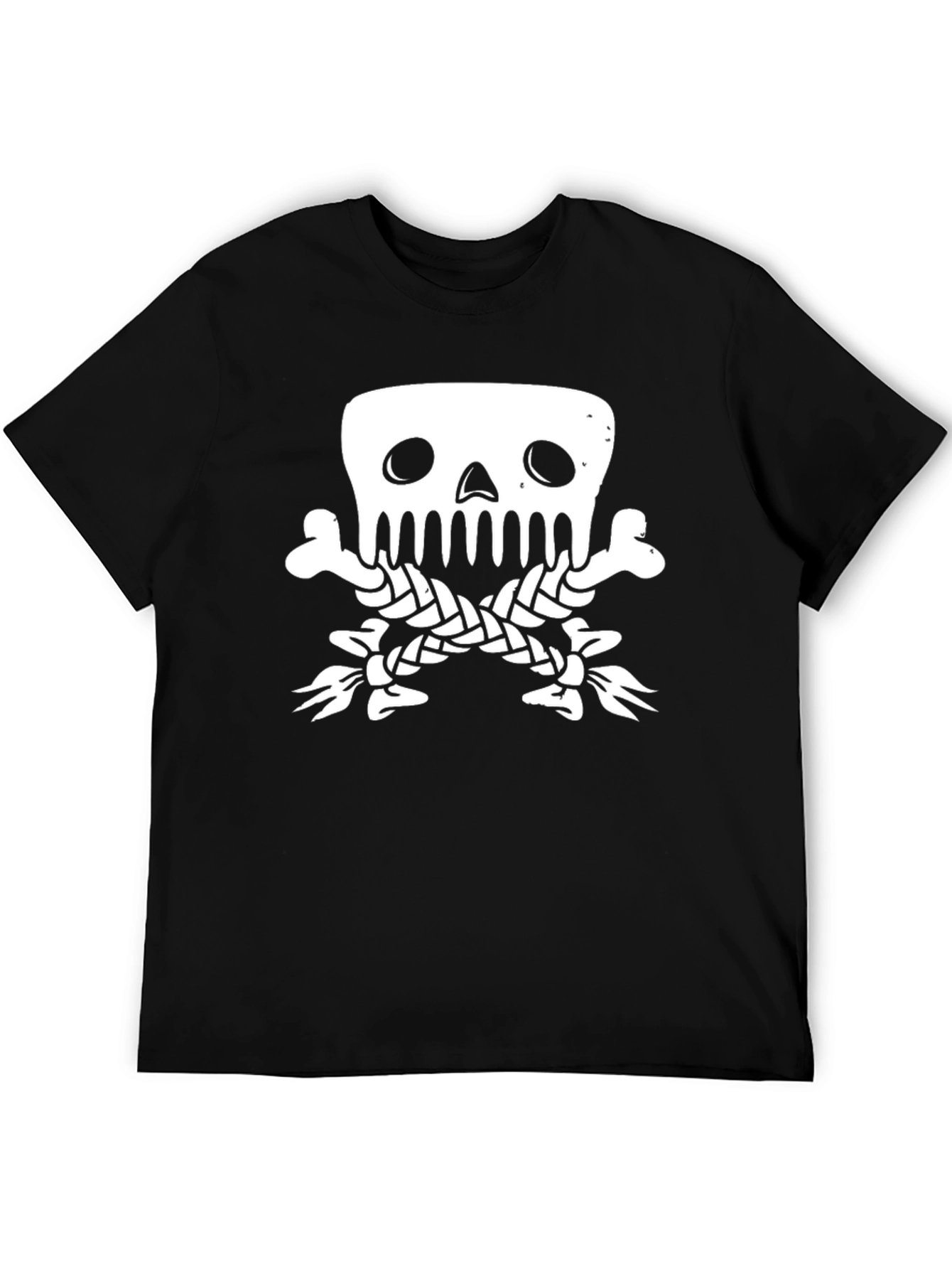 Skull & Crossbones Graphic Tee - Classic Black T-Shirt