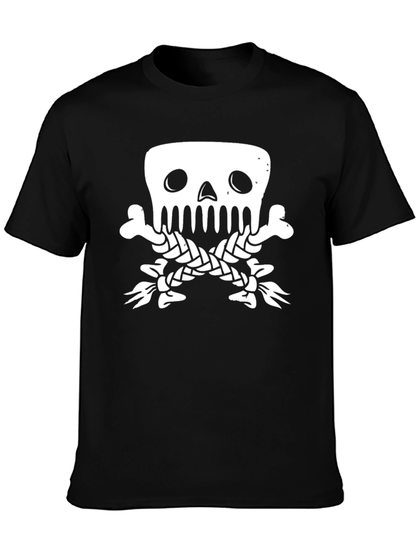 Skull & Crossbones Graphic Tee - Classic Black T-Shirt