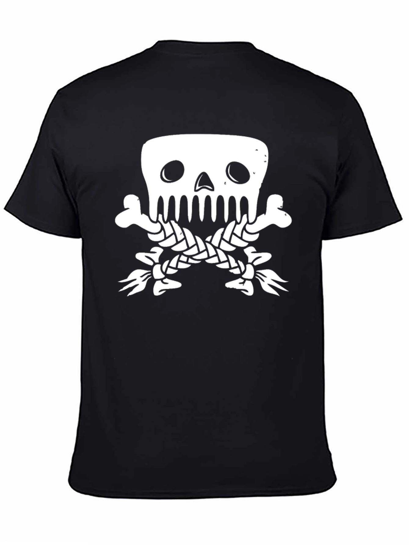 Skull & Crossbones Graphic Tee - Classic Black T-Shirt