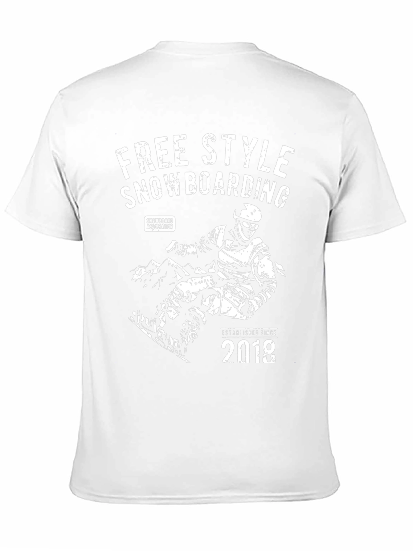 Freestyle Snowboarding Graphic Tee - Black Cotton T-Shirt