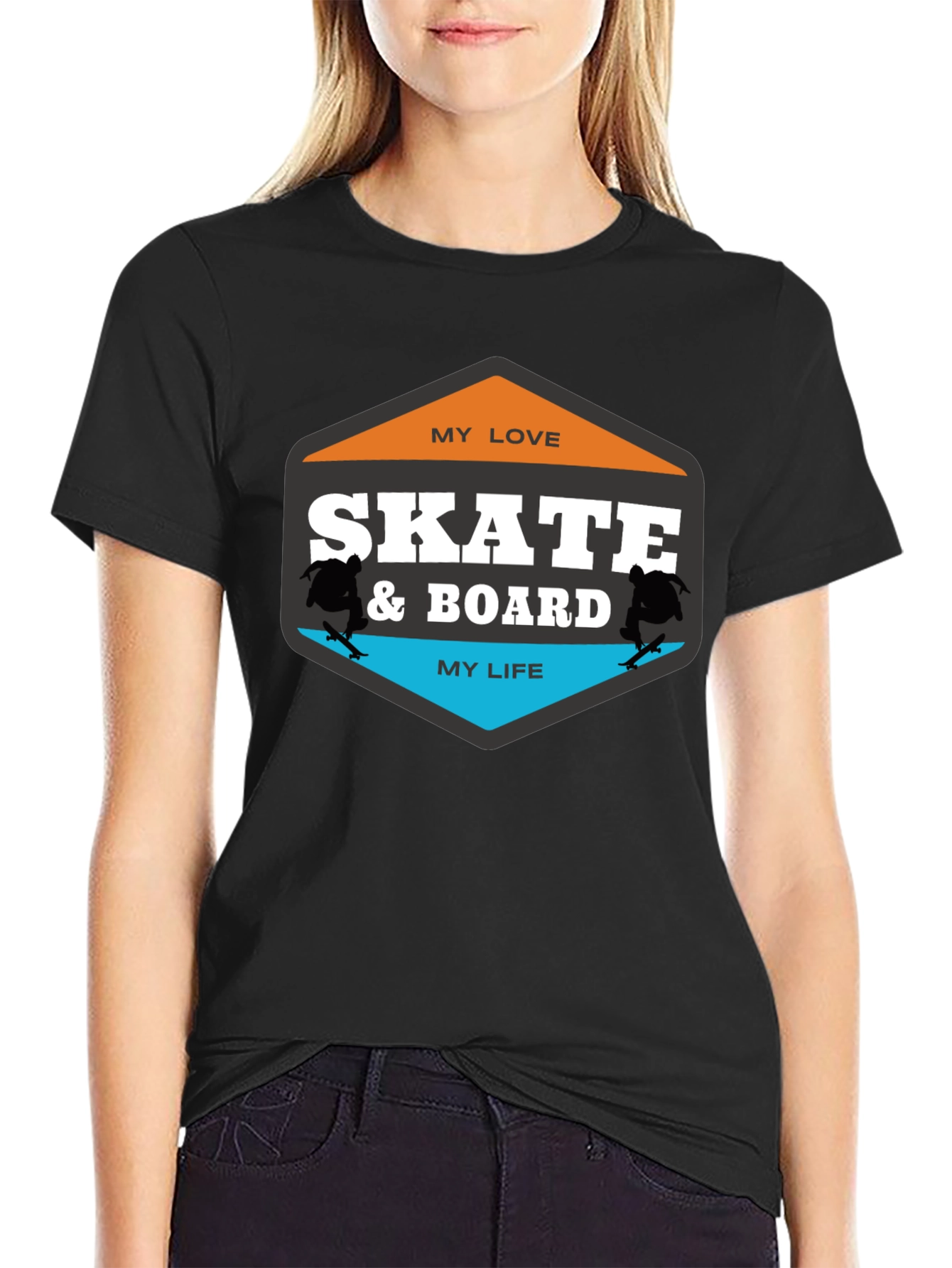 Skate & Board Tee - My Love My Life Skateboarder T-Shirt