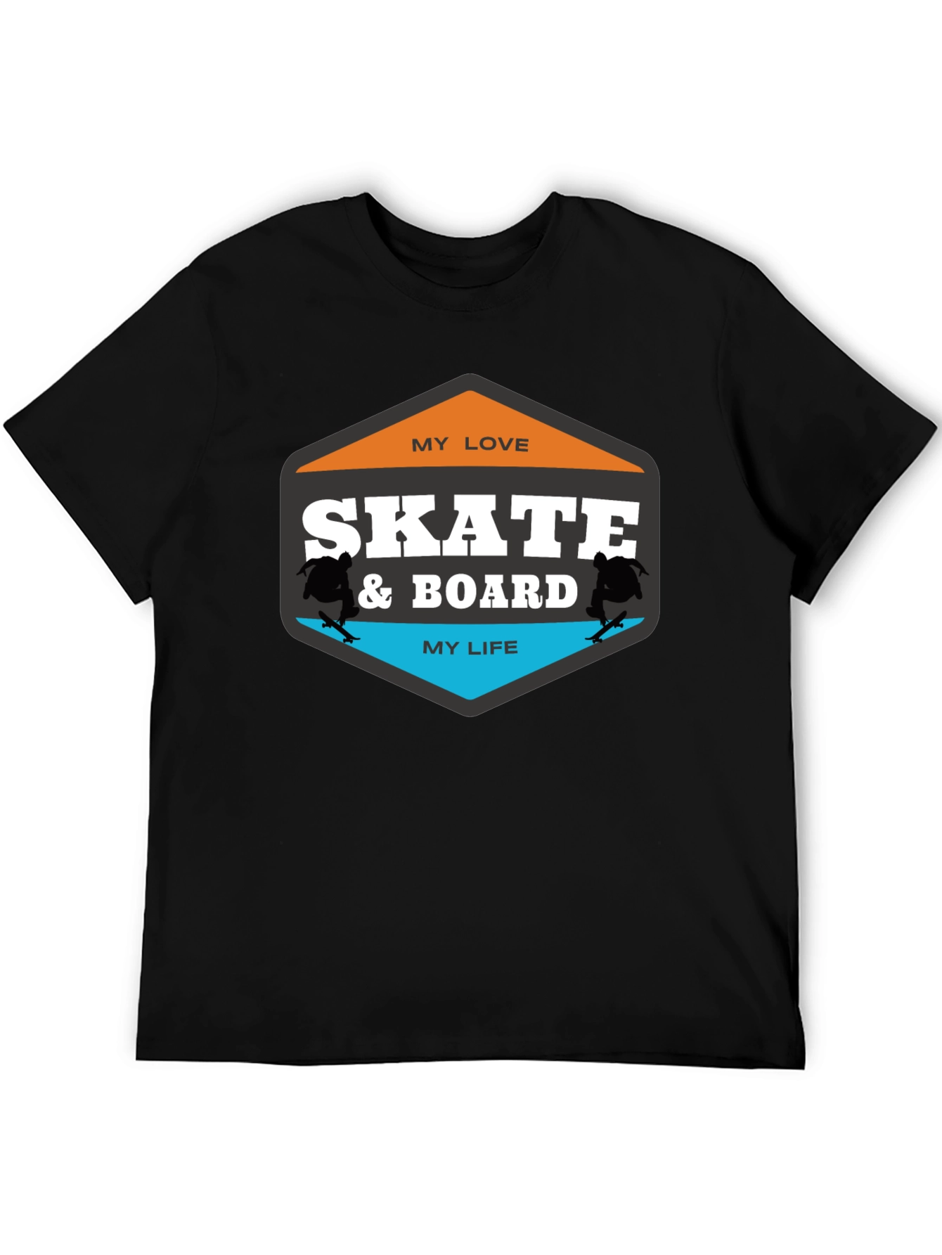 Skate & Board Tee - My Love My Life Skateboarder T-Shirt