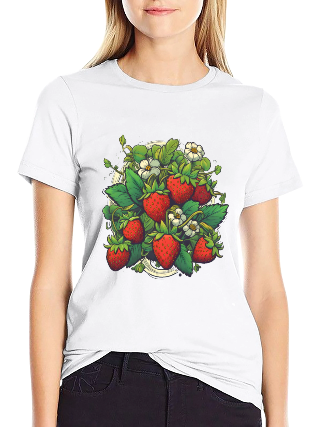 Strawberry Garden Graphic T-Shirt