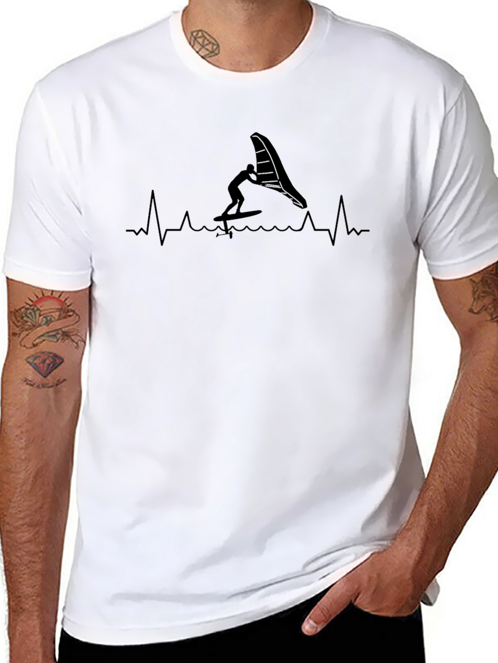 Wing Foiling Heartbeat T-Shirt