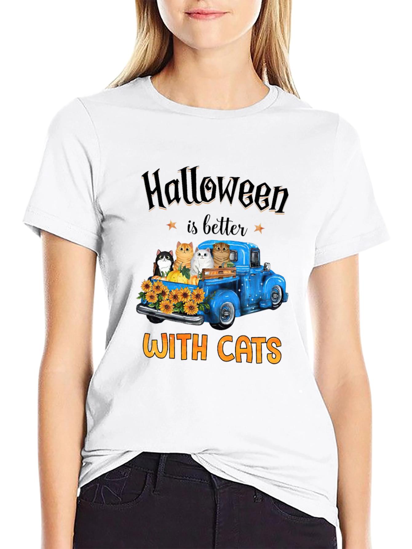 Halloween Cats T-Shirt - Funny Cat Lover Tee
