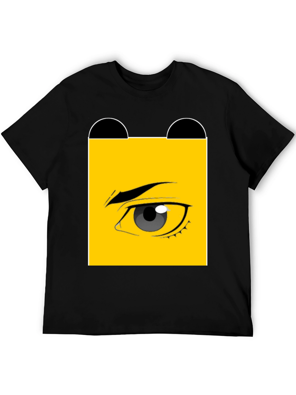 Eye Graphic Black T-Shirt - Unique Design