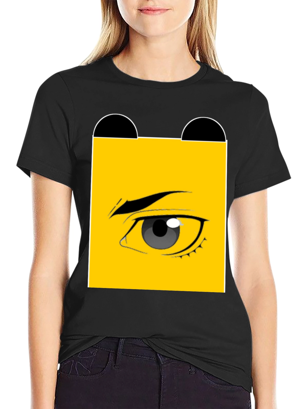 Eye Graphic Black T-Shirt - Unique Design