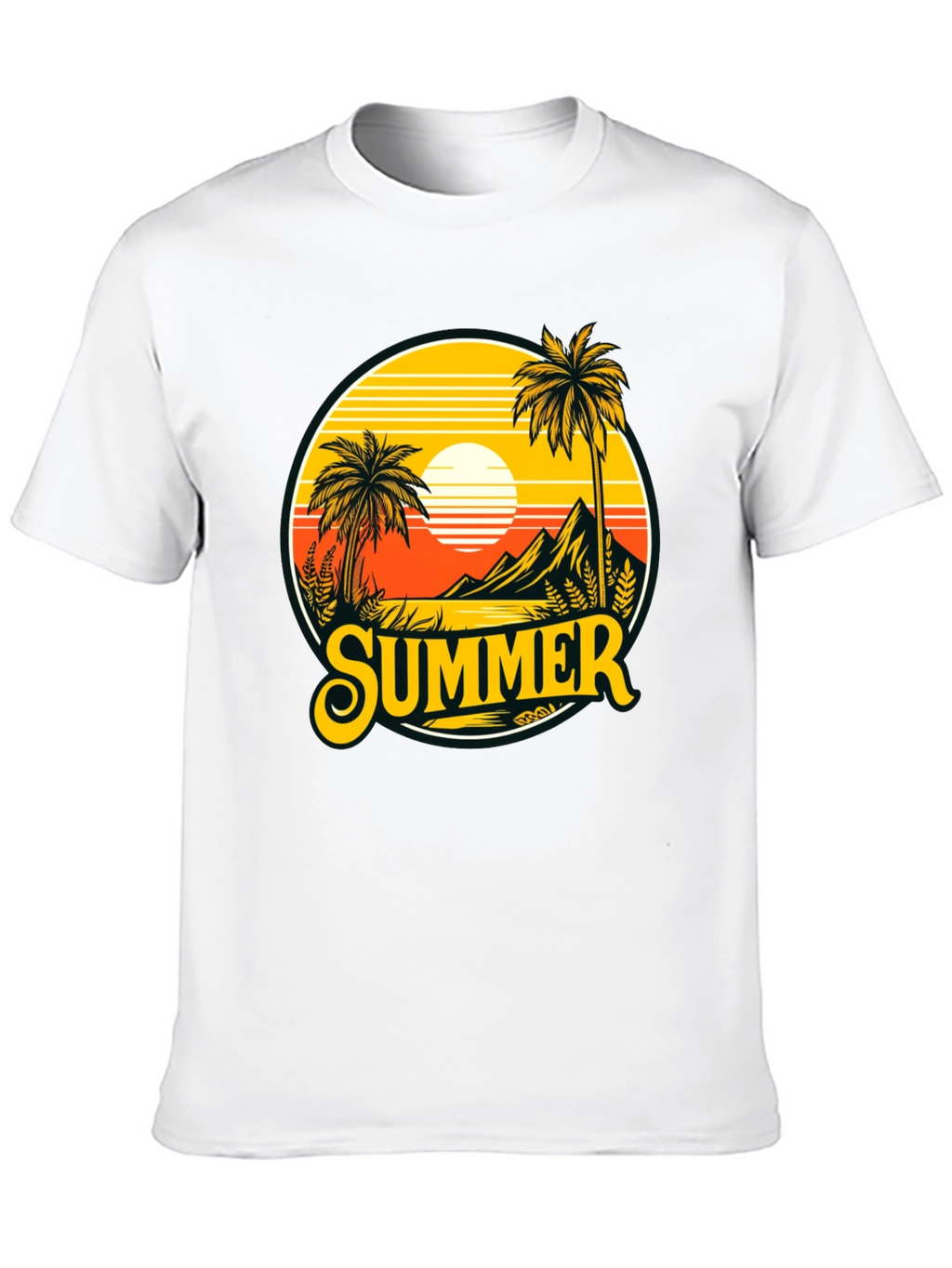 Summer T-Shirt Palm Tree Graphic Tee