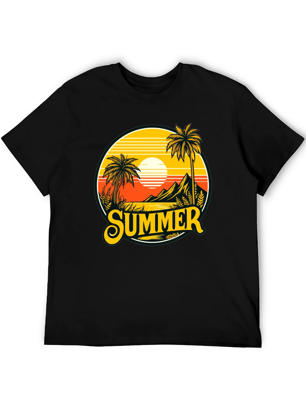 Summer T-Shirt Palm Tree Graphic Tee