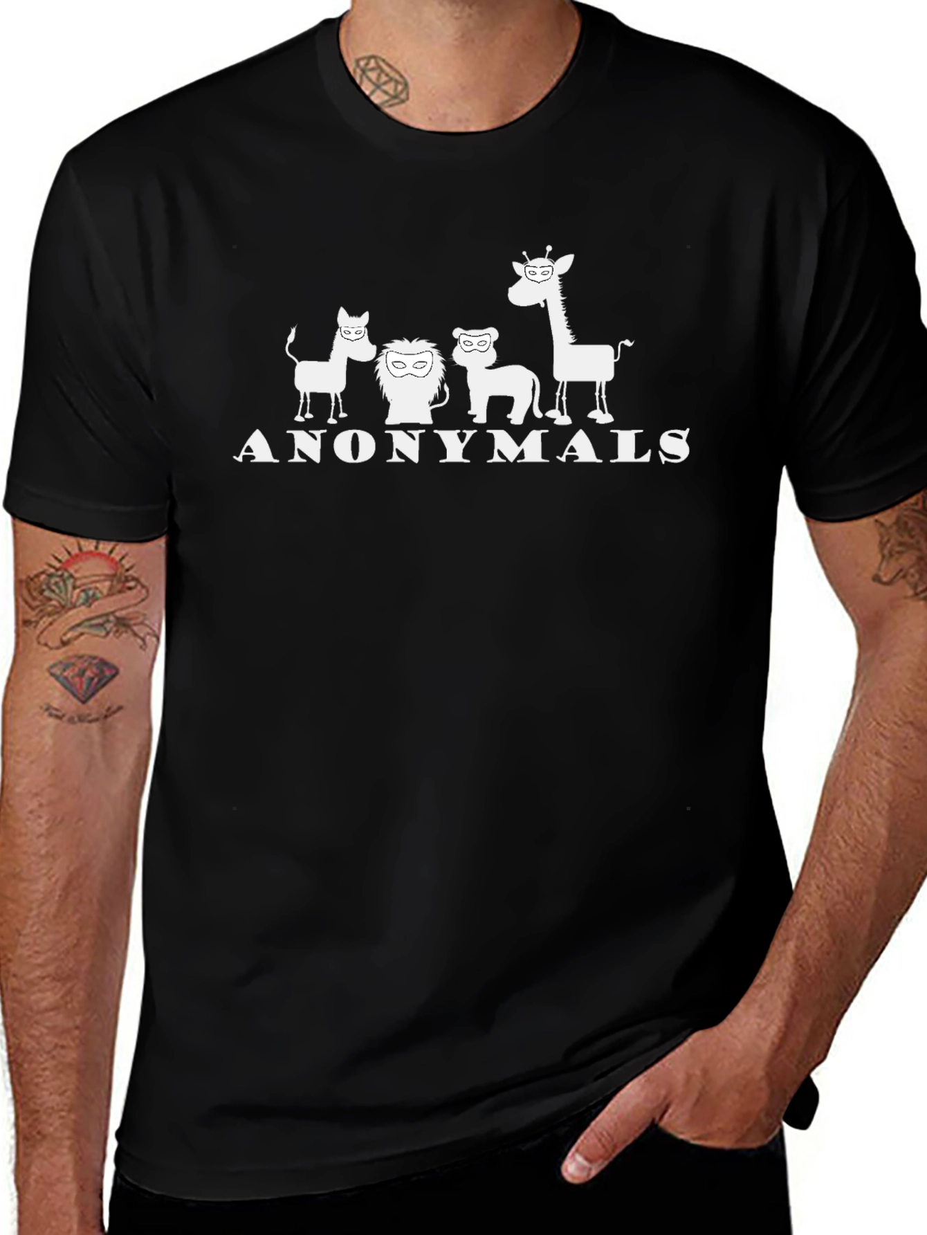 Anonymals Black T-Shirt