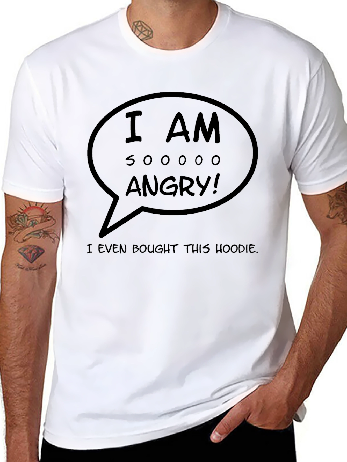 Angry Graphic T-Shirt - Sarcastic Humor Tee
