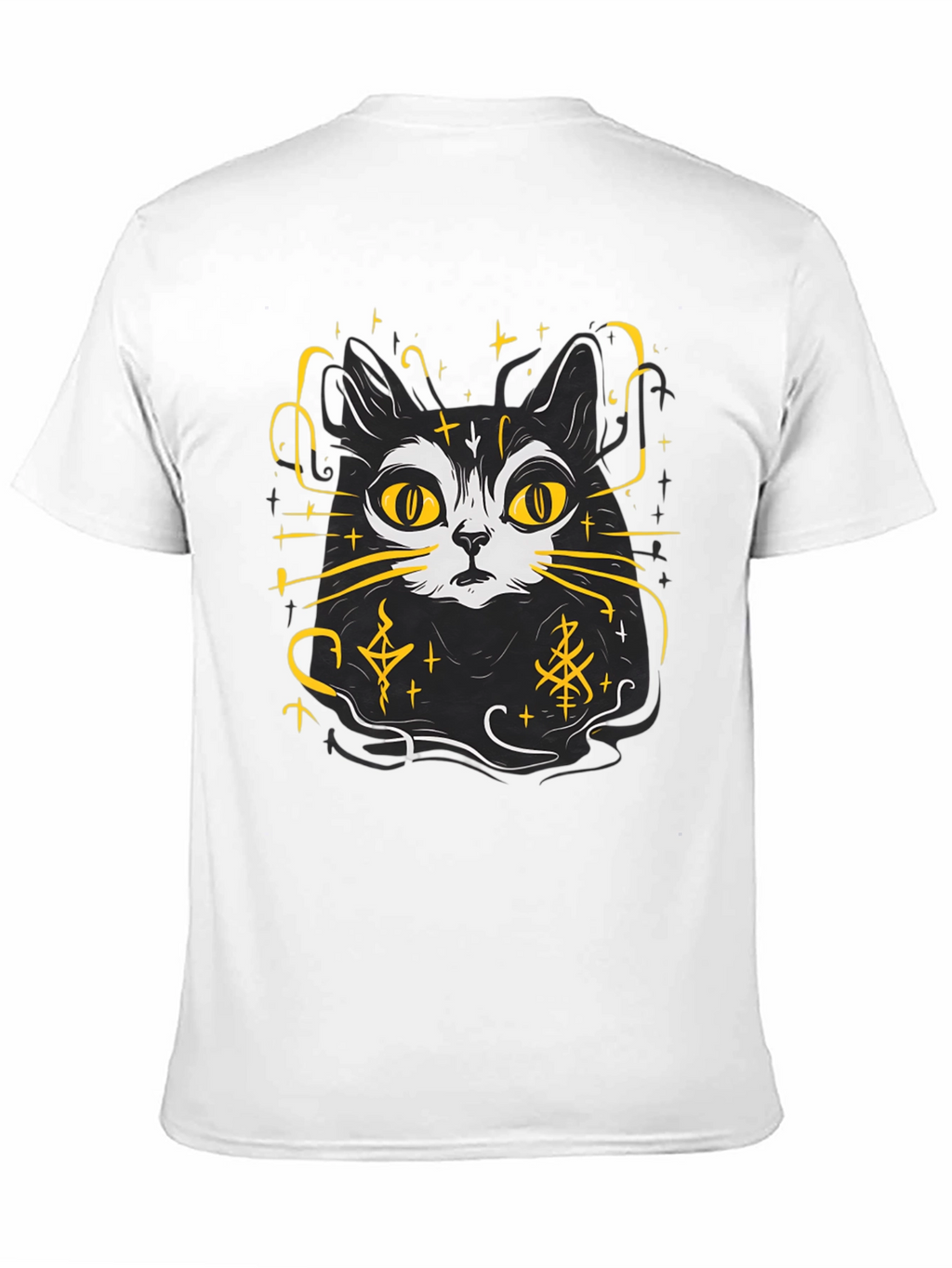 Mystic Cat T-Shirt - Black Graphic Tee