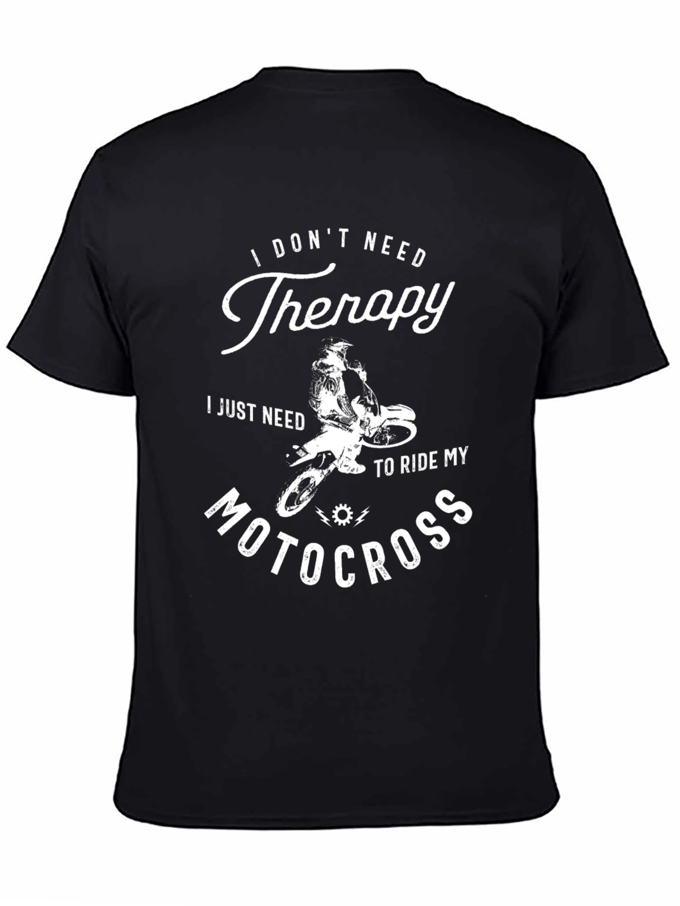 Motocross Therapy Graphic Tee - Ride Your Worries Away!