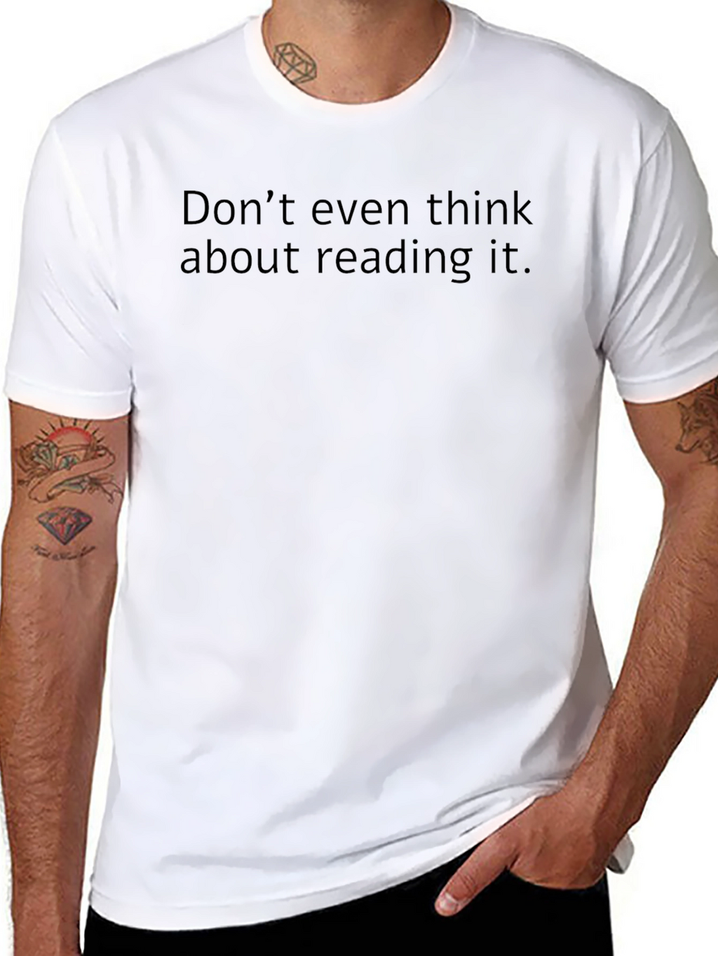 Humorous Graphic T-Shirt: Do Not Read!