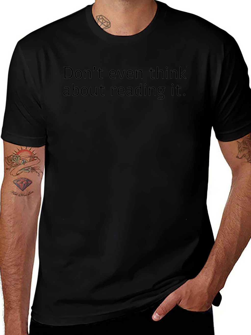 Humorous Graphic T-Shirt: Do Not Read!