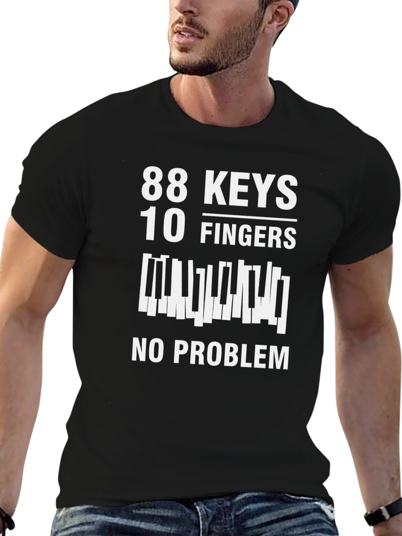 88 Keys 10 Fingers No Problem T-Shirt
