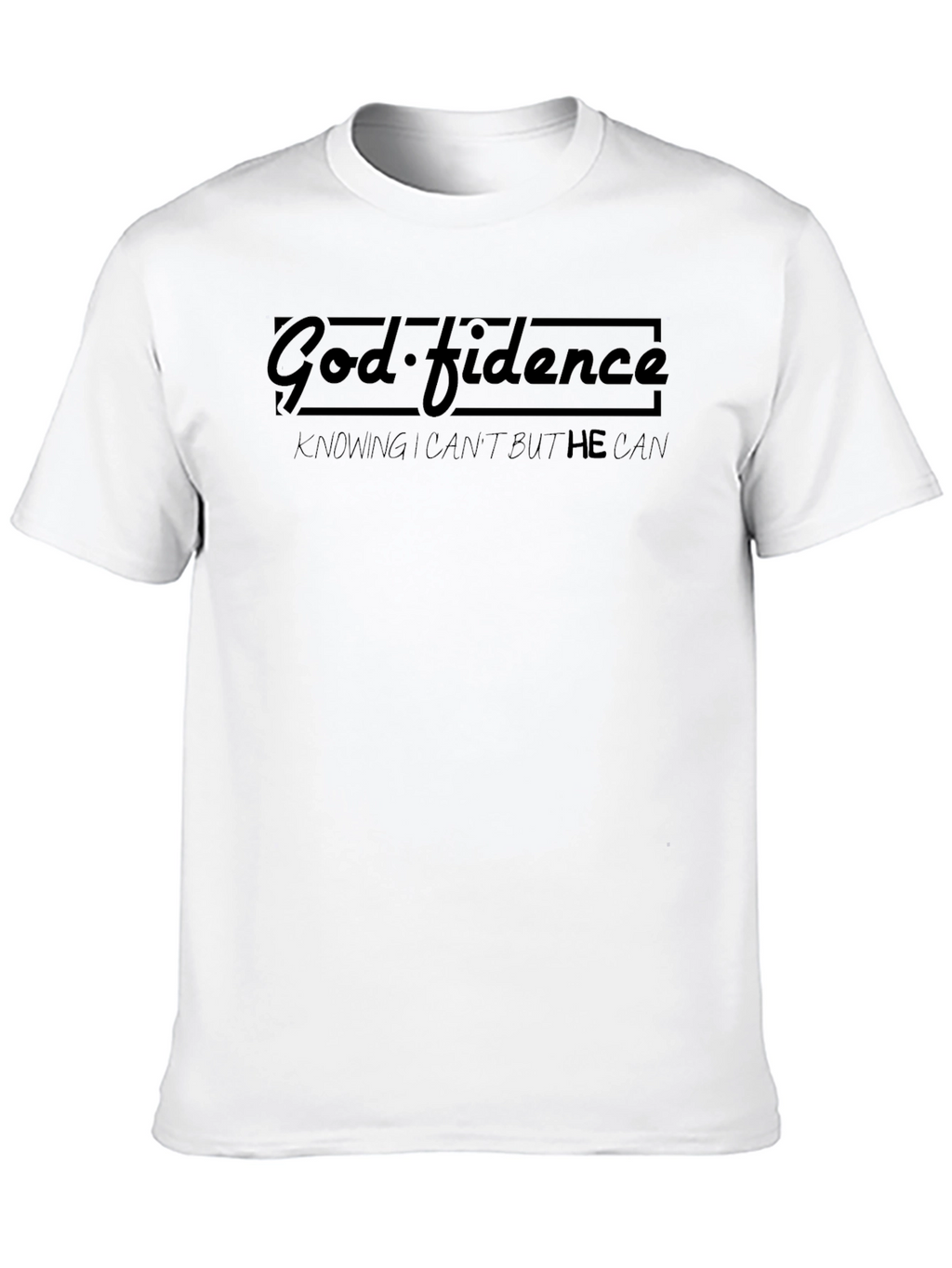 God-fidence Black Graphic T-Shirt