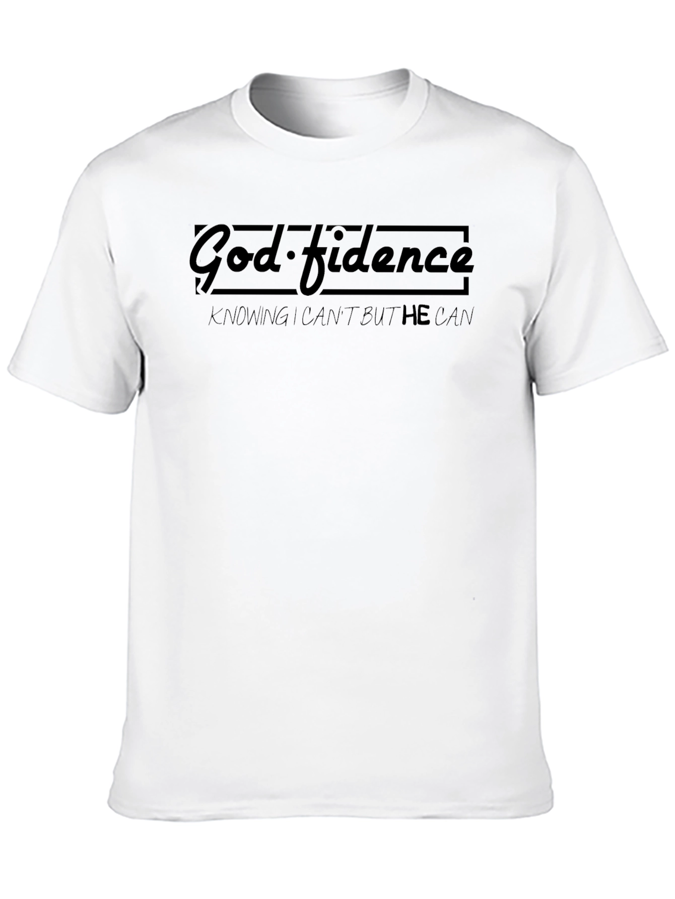 God-fidence Black Graphic T-Shirt