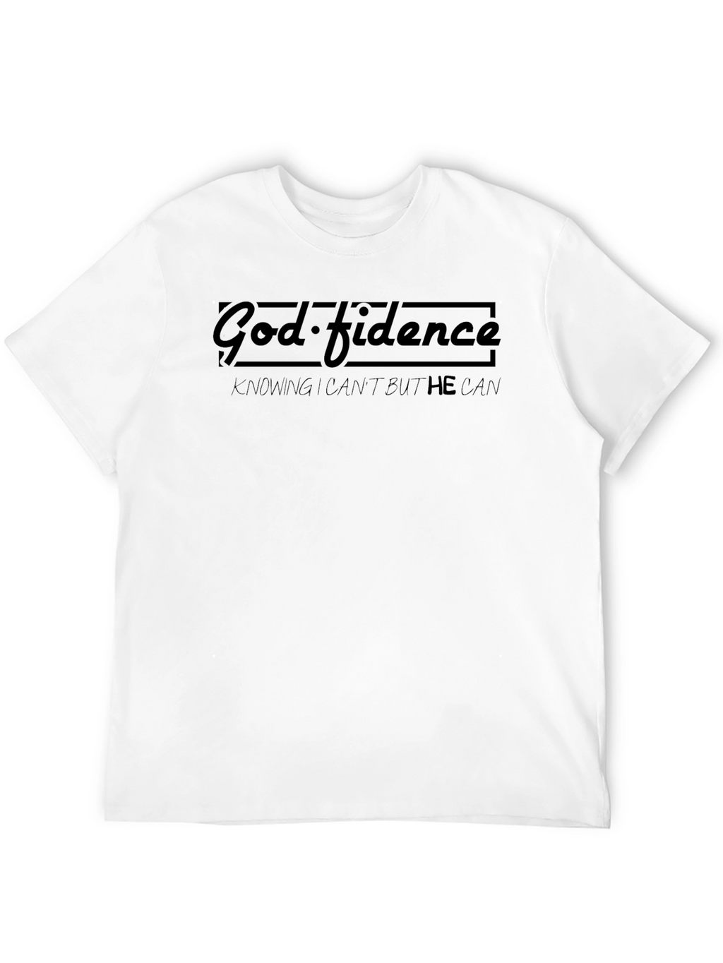 God-fidence Black Graphic T-Shirt