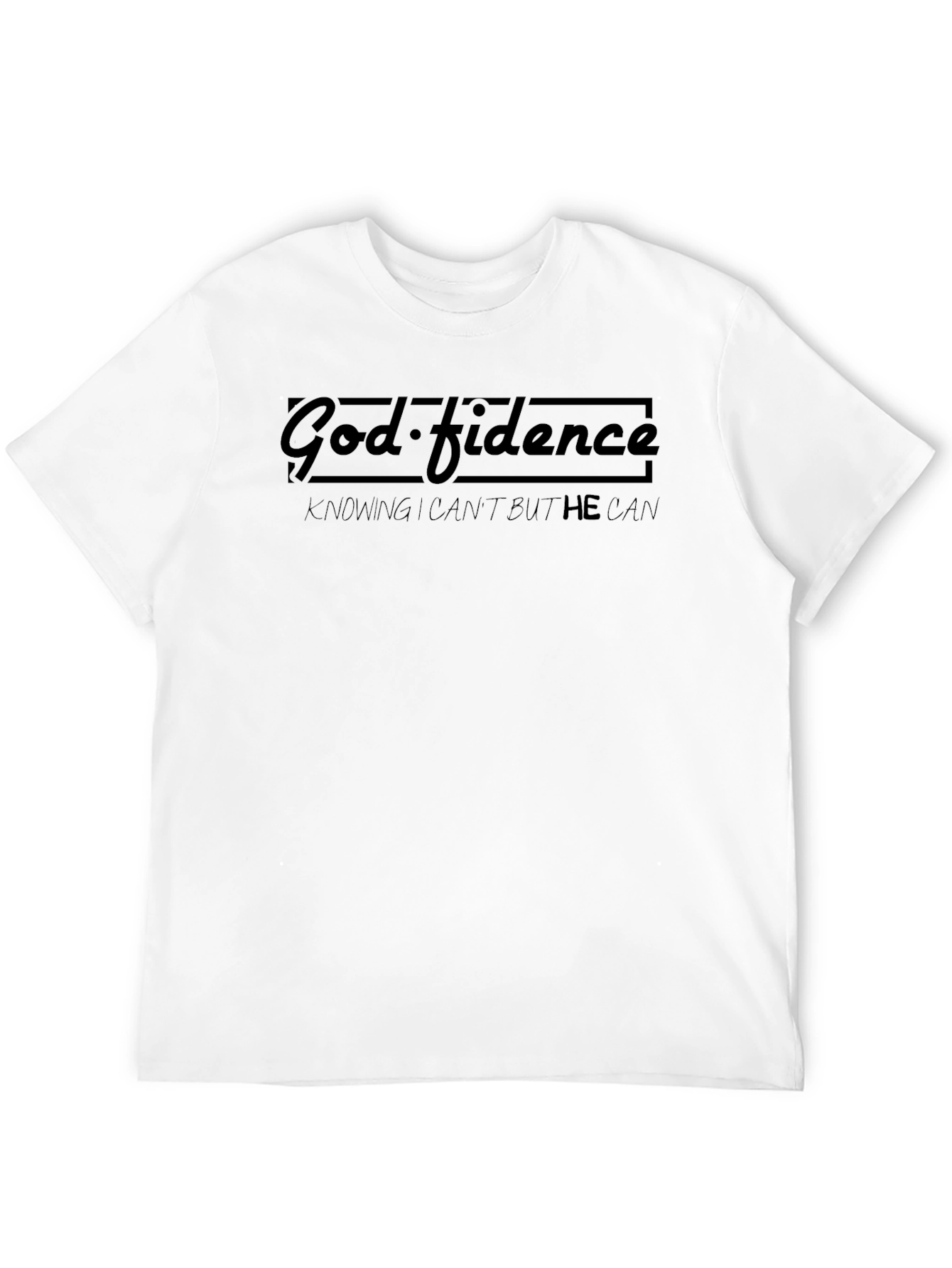 God-fidence Black Graphic T-Shirt