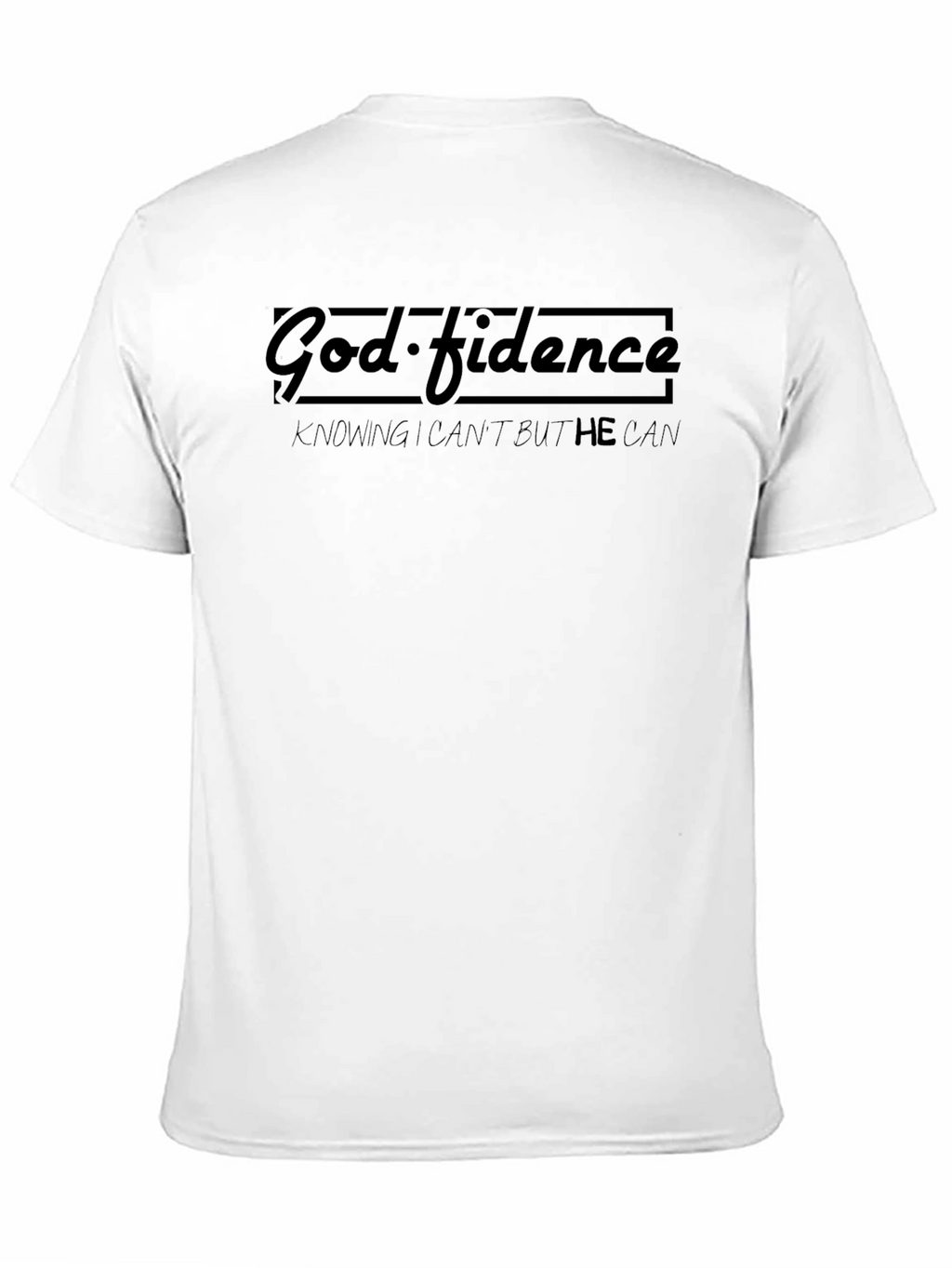 God-fidence Black Graphic T-Shirt