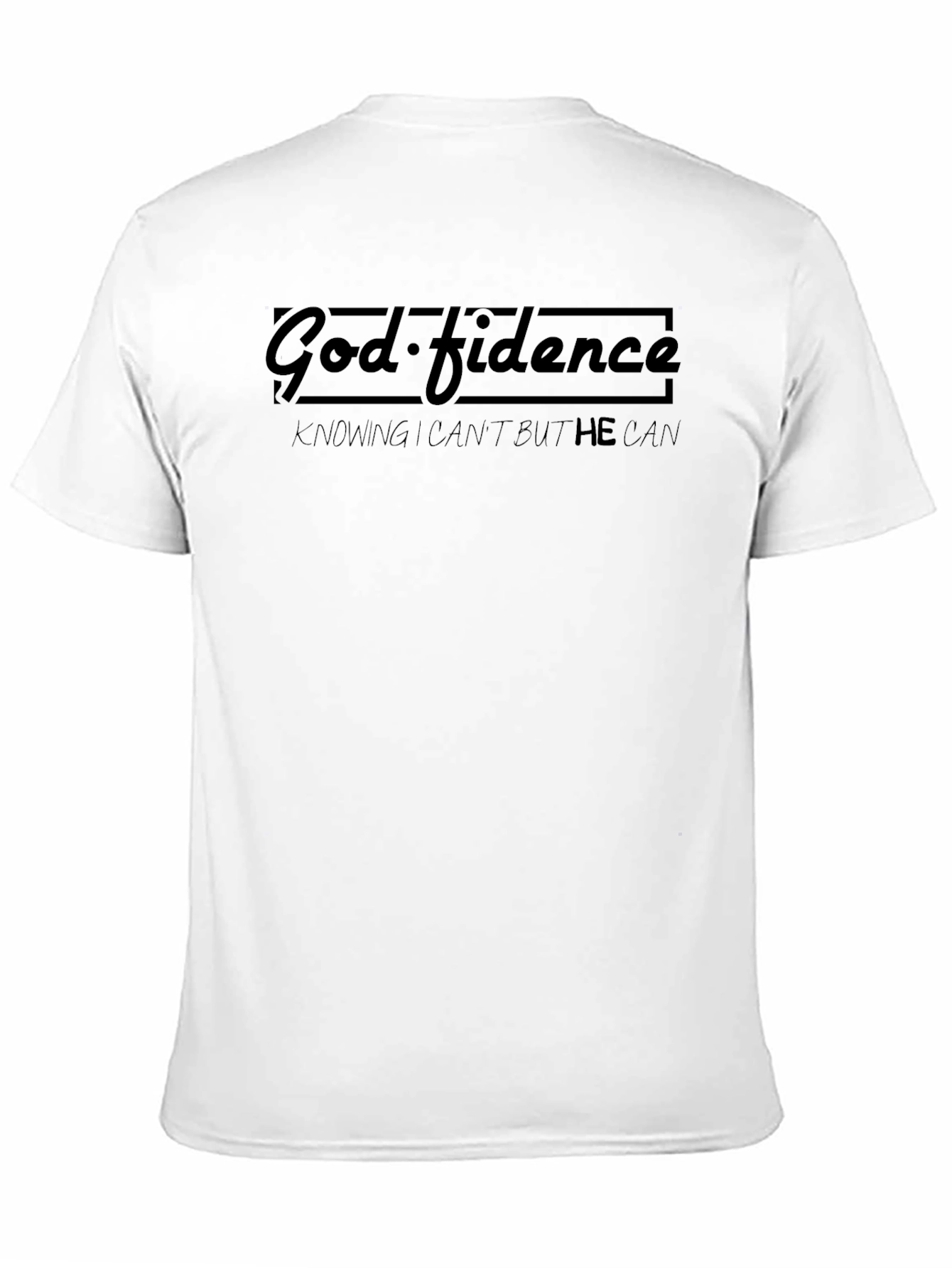 God-fidence Black Graphic T-Shirt