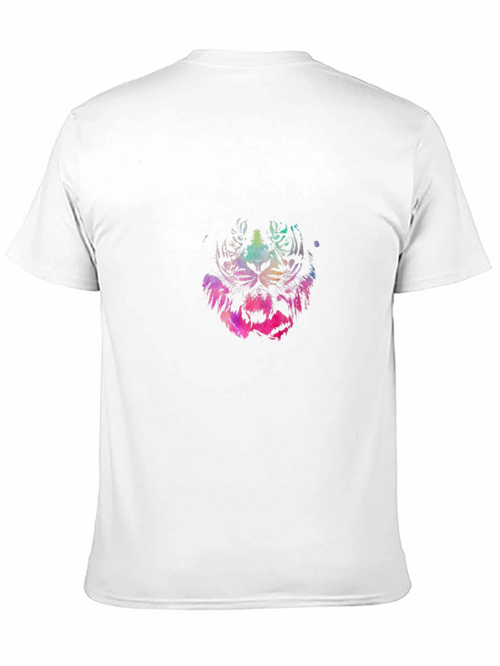 Vibrant Tiger Graphic Black T-Shirt