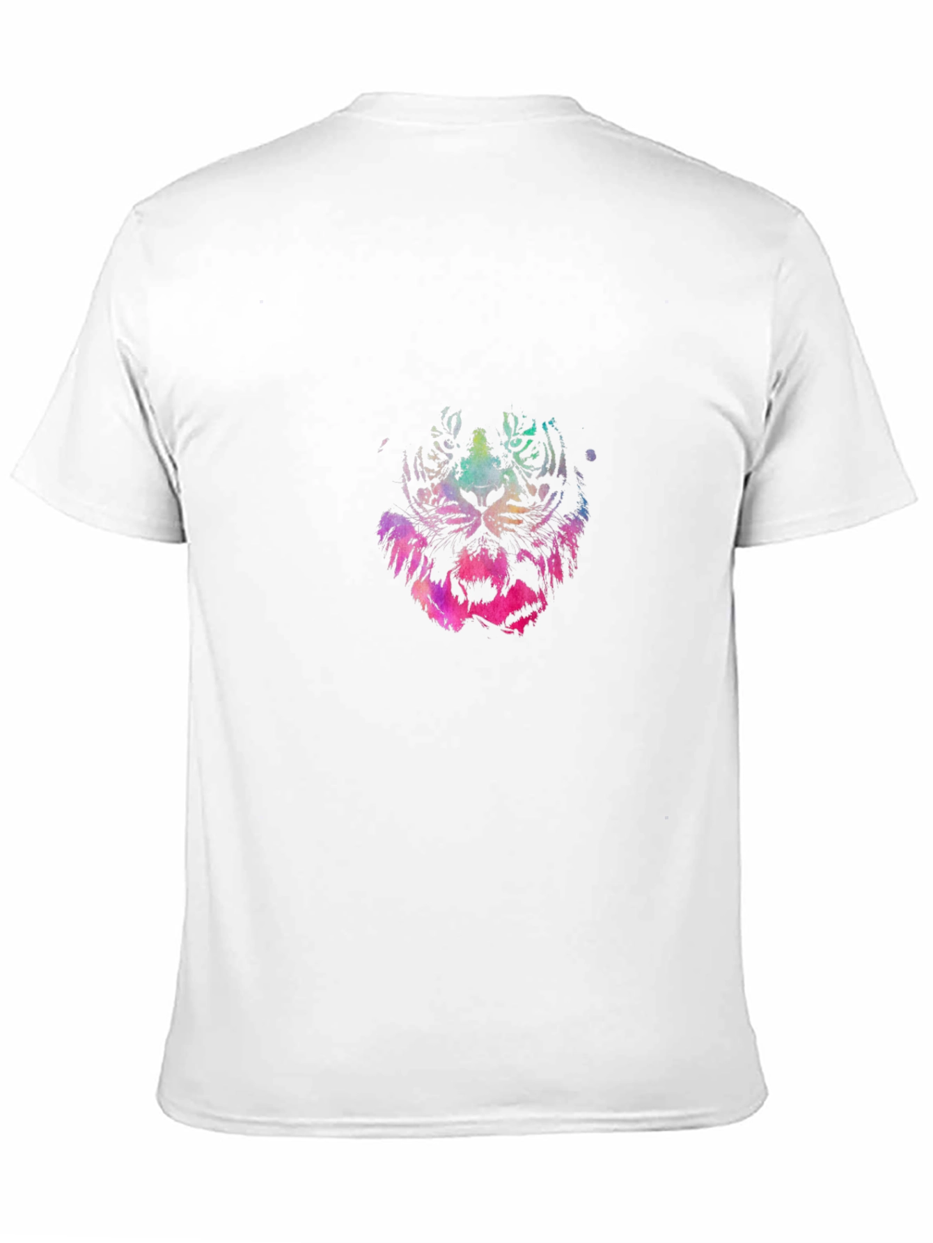 Vibrant Tiger Graphic Black T-Shirt
