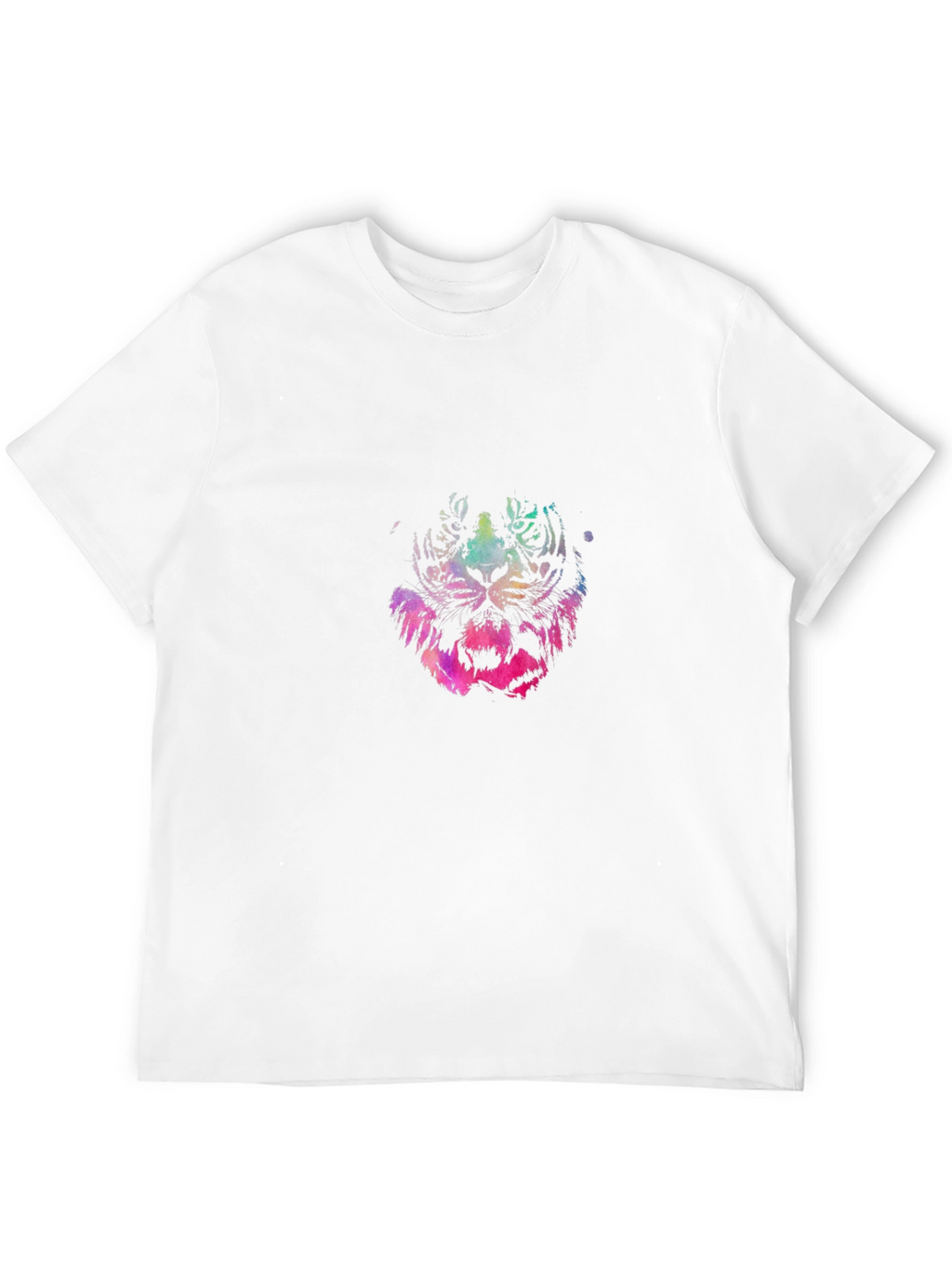 Vibrant Tiger Graphic Black T-Shirt