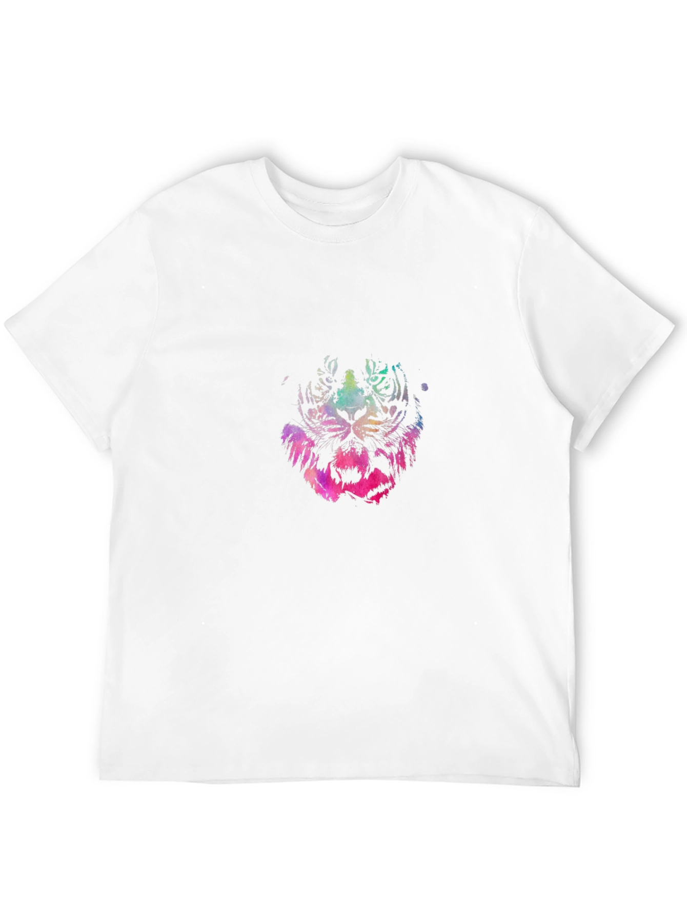 Vibrant Tiger Graphic Black T-Shirt