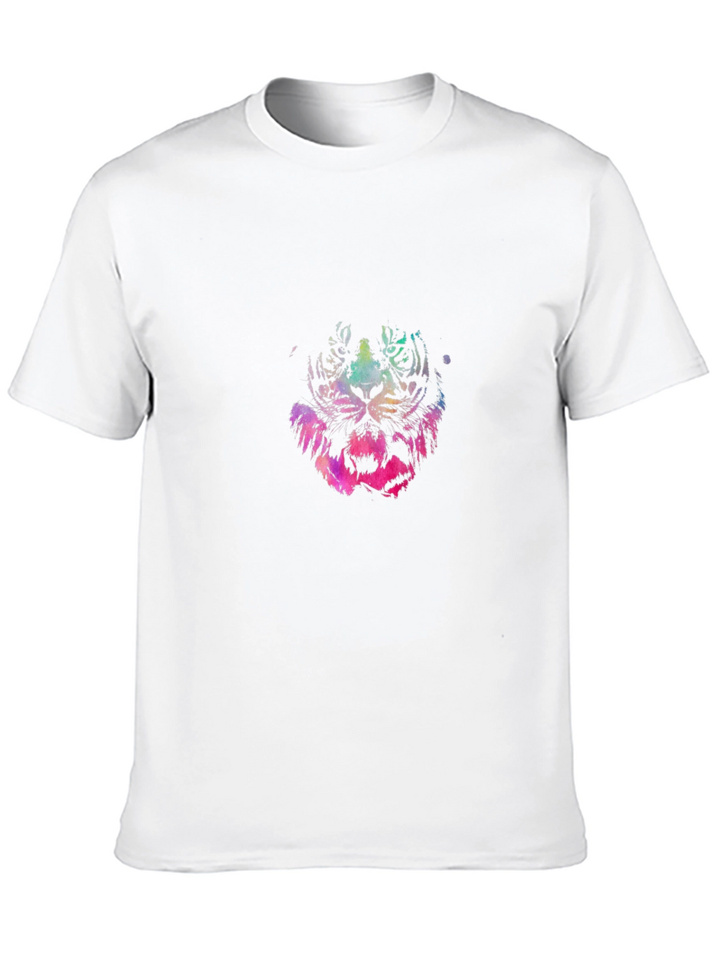 Vibrant Tiger Graphic Black T-Shirt