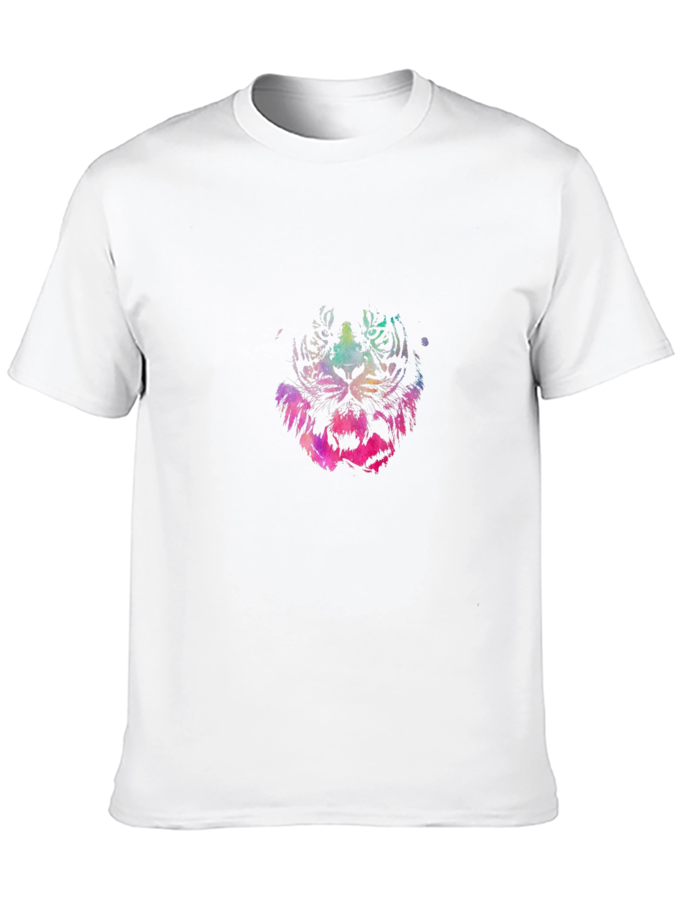 Vibrant Tiger Graphic Black T-Shirt