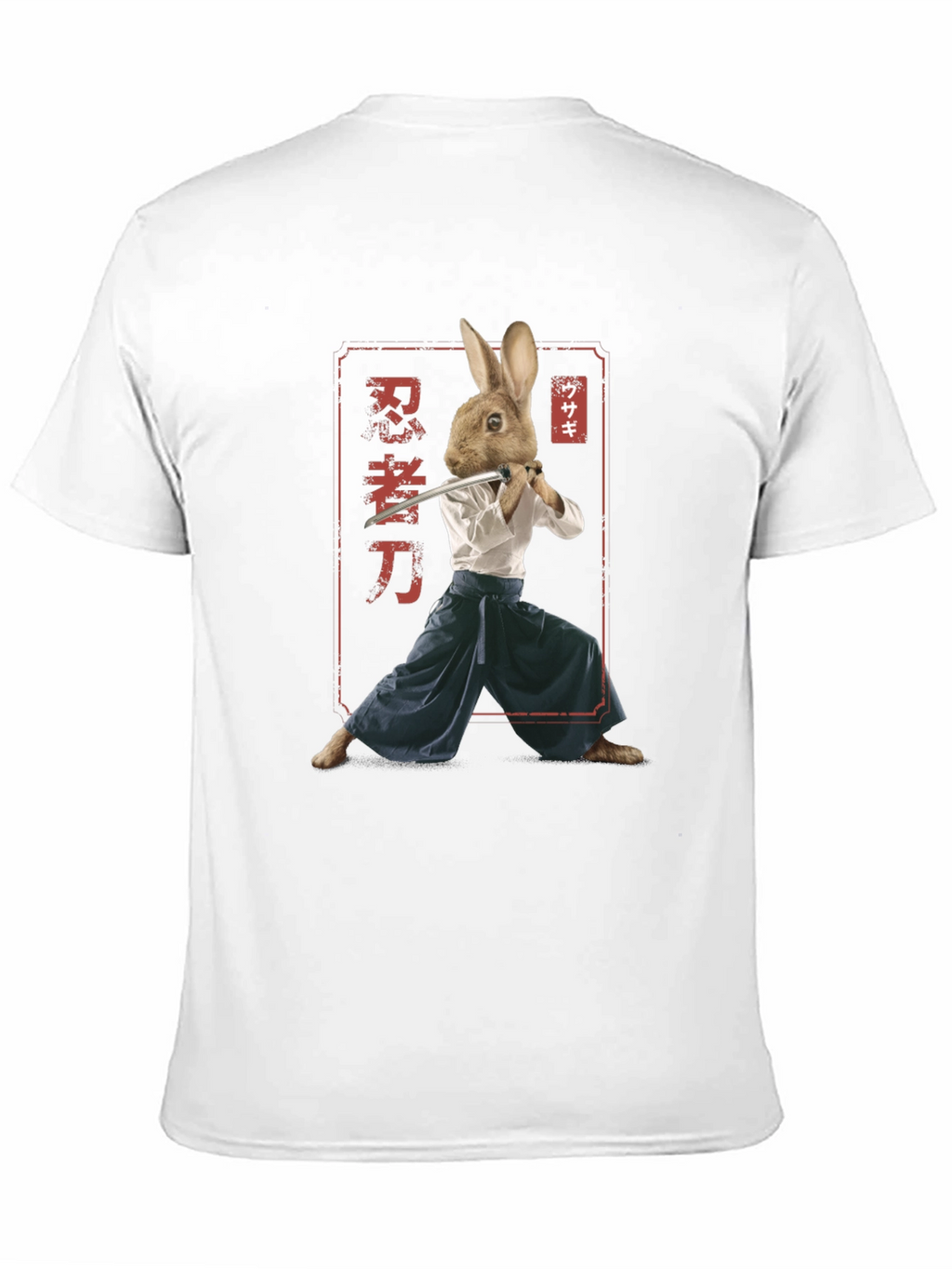 Ninja Rabbit T-Shirt - Samurai Hare Graphic Tee