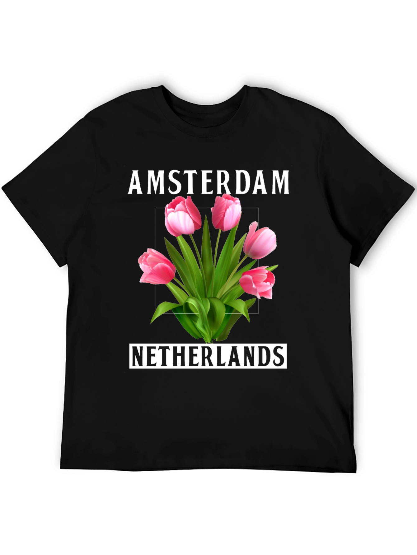 Amsterdam Netherlands Tulip Graphic Tee