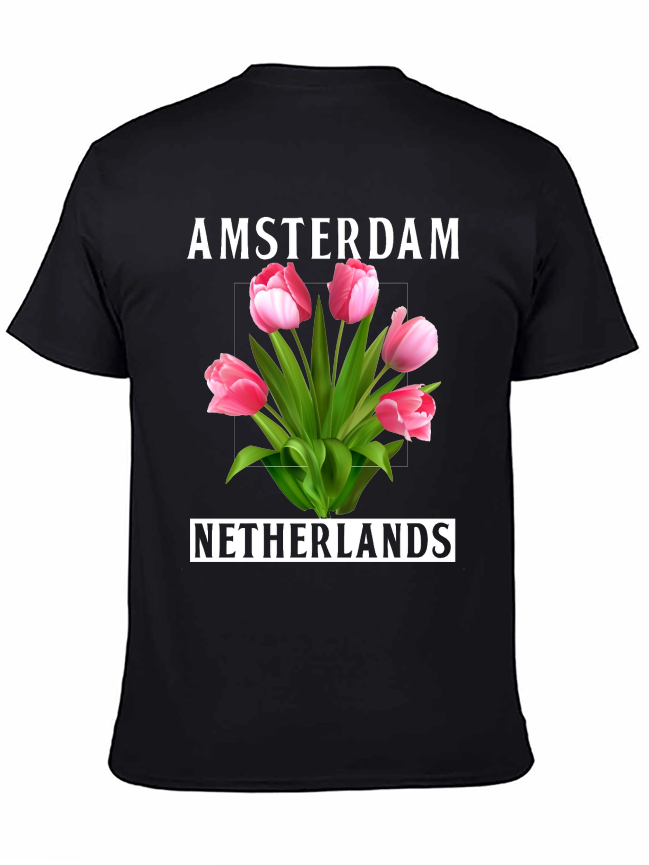 Amsterdam Netherlands Tulip Graphic Tee