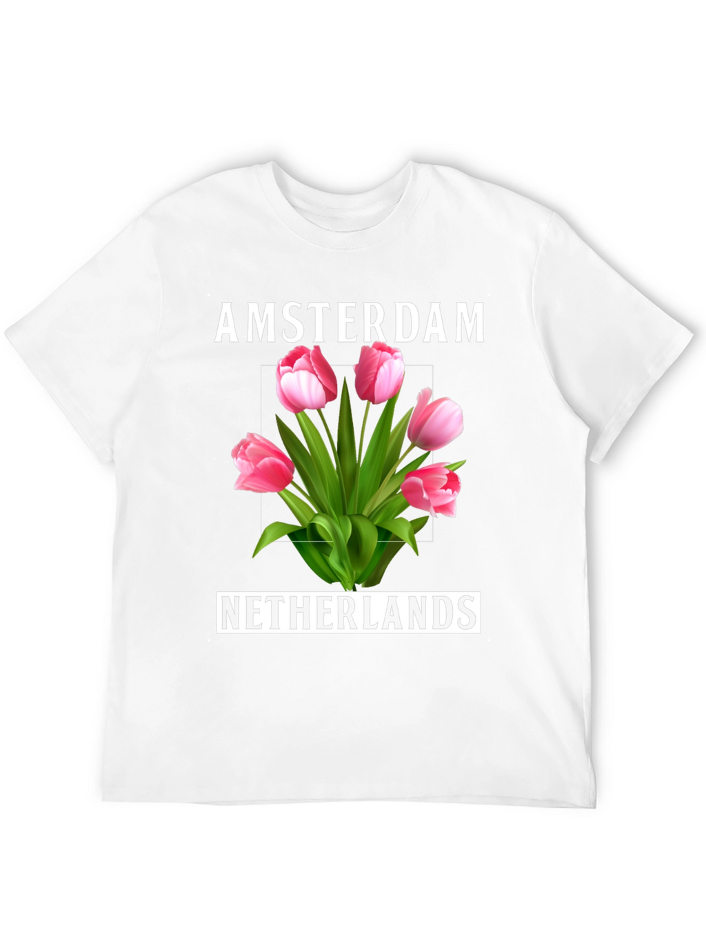 Amsterdam Netherlands Tulip Graphic Tee