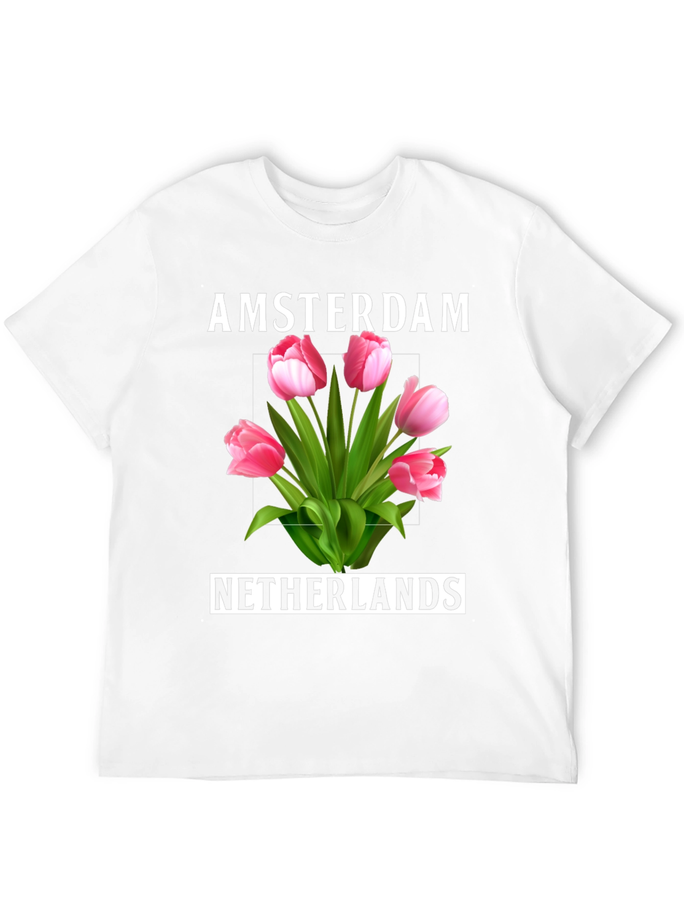 Amsterdam Netherlands Tulip Graphic Tee