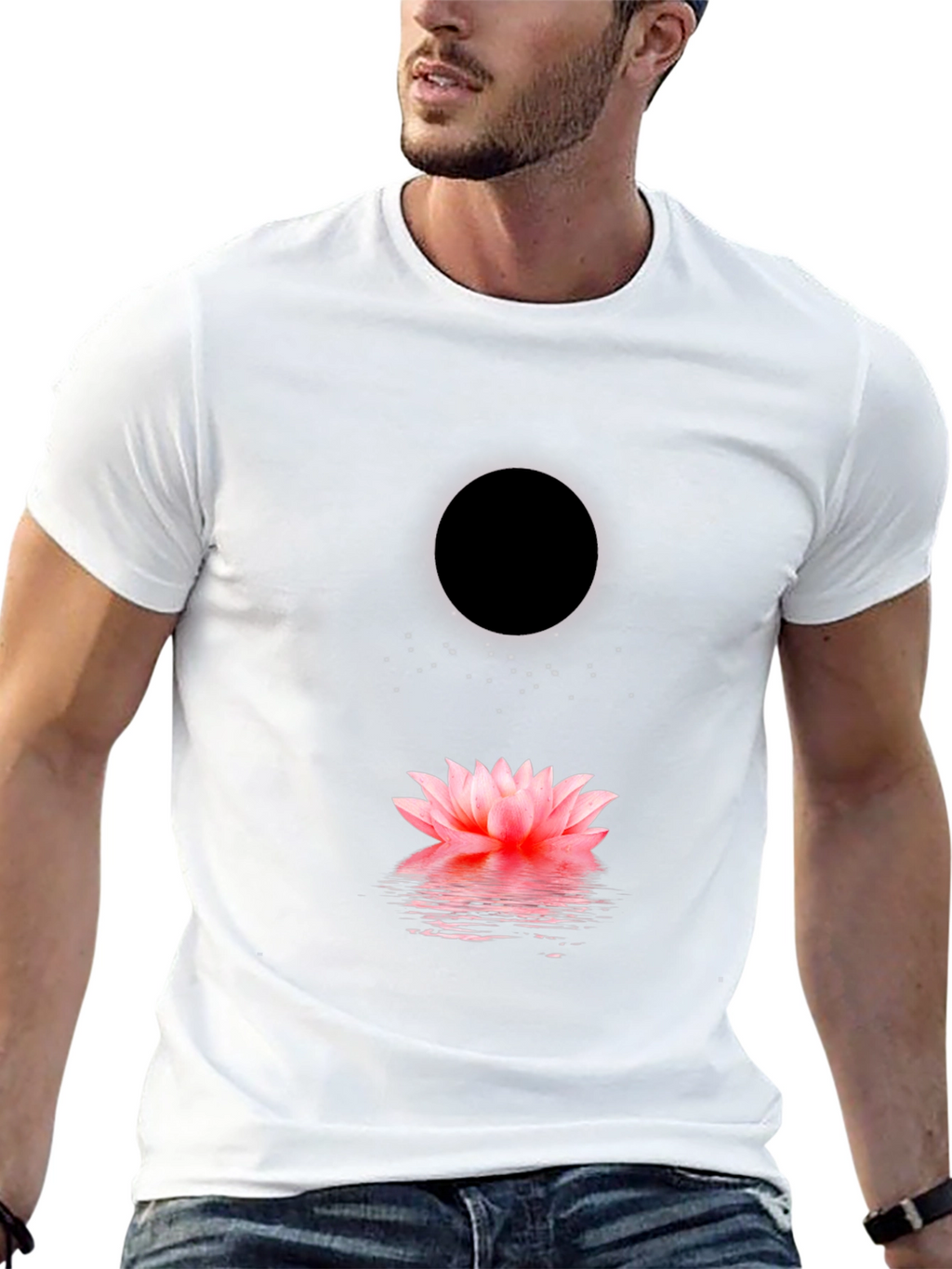 Lotus Moon Mens Graphic Tee