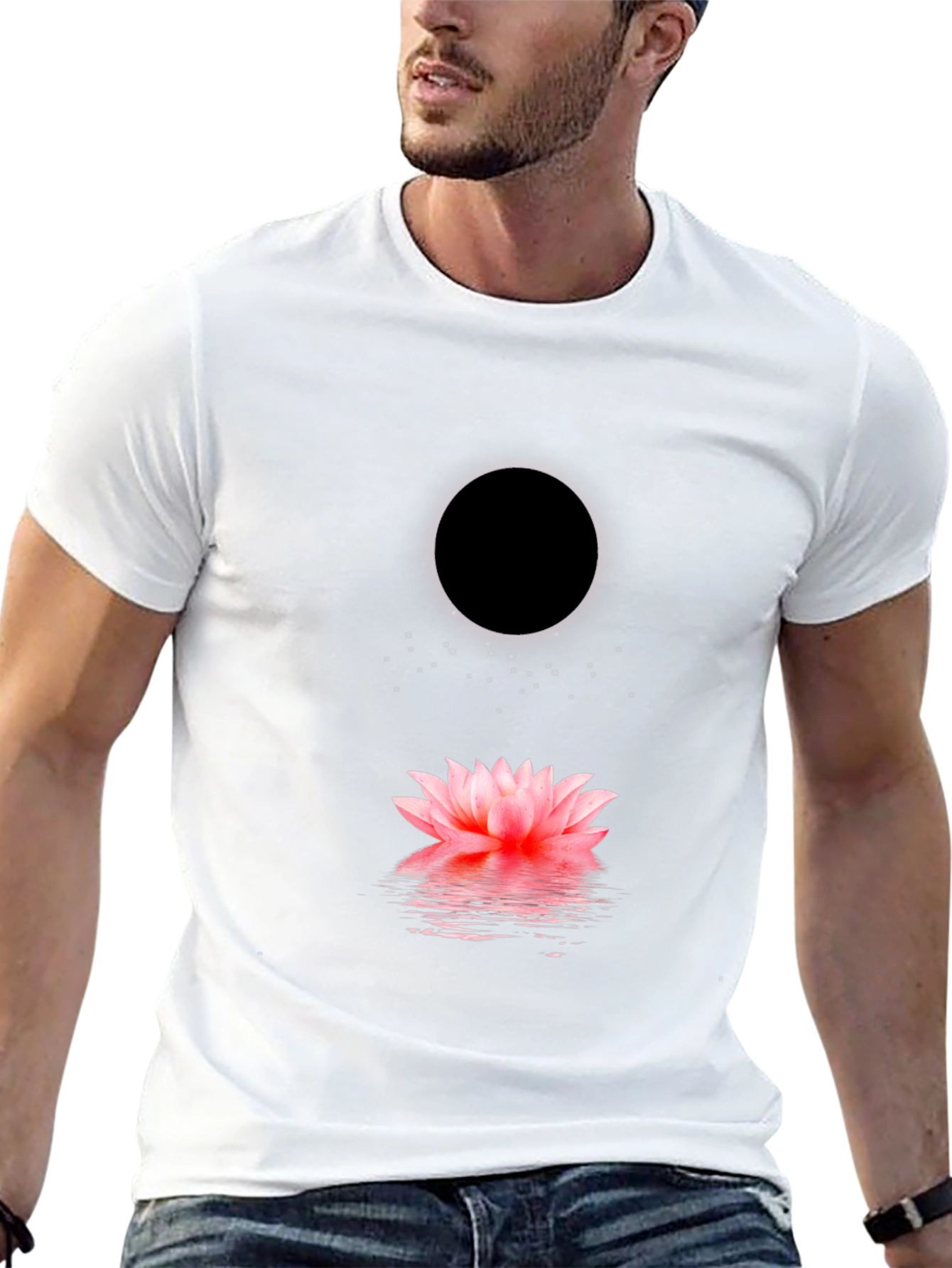 Lotus Moon Mens Graphic Tee