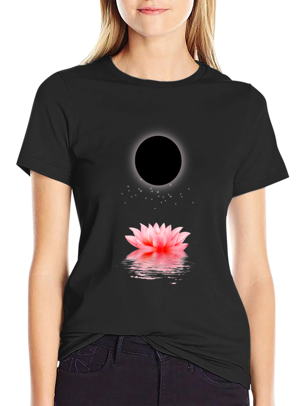 Lotus Moon Mens Graphic Tee